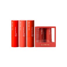 LA MUSE 深色唇膏套組 3, Petal+Lusty+Bud, 1組