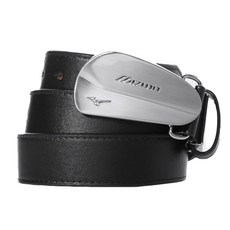 Mizuno MP 鐵桿風格皮帶 52MYK12 09, 黑色(09), 1個