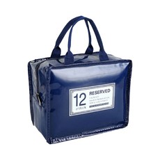 Market A 便攜式加厚野餐袋 海軍藍, 1個