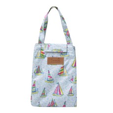 遊艇圖案保溫保冷便當袋, 1個