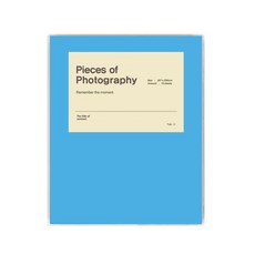 文具白書 VIVID 黏貼式相簿, 藍色(黑色內頁), 15張