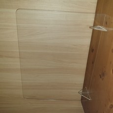 Haha Shopping防飛沫透明隔板 1人用 一般型+底座 2入, 單色