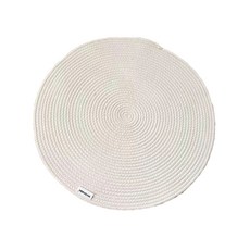 MYOHAN 棉繩防刮墊 圓形 M 60cm, 象牙