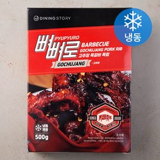 다이닝스토리 뼈뼈로 고추장 쪽갈비 폭립 (냉동), 500g, 1개