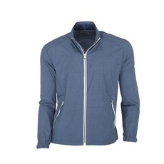 JEAN PIERRE 男士高爾夫銀色拉鍊風衣套頭衫 CODJ6032M1