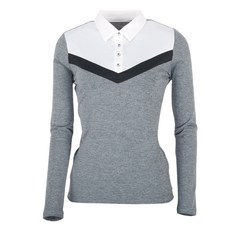 FERRA US 女款彈性V領撞色高爾夫T恤 ATBN5001S1