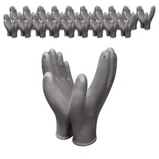 장갑이네 수입 PU 손끝 코팅 장갑 L, 회색, 20세트