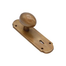 Namsun Hardware前固定中門蛋形鑄鐵把手 古典銅色 AB, 1個