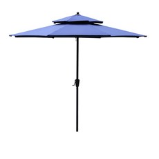 도리퍼니처 솔라 카페 인테리어 접이식 파라솔, 블루, 1개