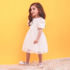 GOING KIDS 女童款蓬蓬短袖紗裙洋裝