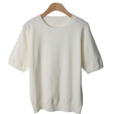 LINDASHOP 女款圓領短袖針織T恤 NT2876K13