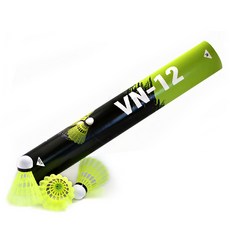 VenDeTTa 經典尼龍羽毛球, 螢光黃, 12入, 1個