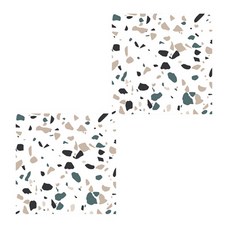 北歐圖案方形杯墊 2入, 粉紅色