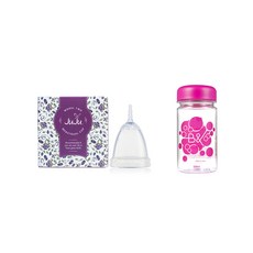 JuJu 생리컵 + 세척 용기 세트 모델2, 1세트