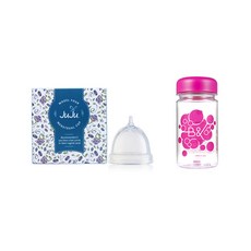 JuJu 생리컵 + 세척 용기 세트 모델4, 1세트