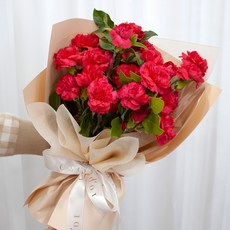 코코도르팜 생화 카네이션 레몬트리 믹스 꽃다발, 혼합색상