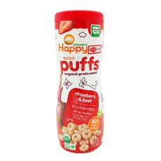 해피퍼프 유기농 곡물스낵 60g, 딸기 비트, 1개