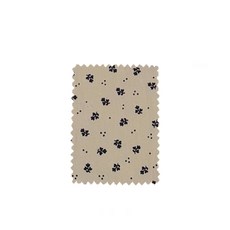 Doobarim Blooming Flower 40支棉平織布料, 4 米色底海軍藍, 1個