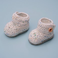 슬로우모먼츠 포도알 아기 부츠 + 코바늘 키트 세트, 1세트, 요거트+애플민트