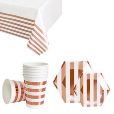 條紋表金屬玫瑰金套組, 1套