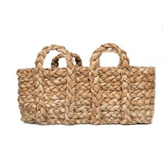 블랑슈아 라탄 바구니 대, 브라운, 1개