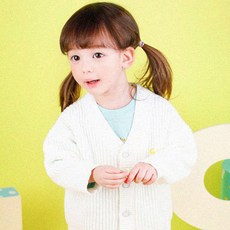 mollimelli Kids Hello 大象刺繡開衫