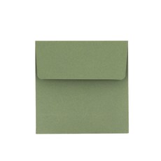 Bearplay 正方形明信片信封 11.5 x 11.5 cm, 橄欖綠, 20個