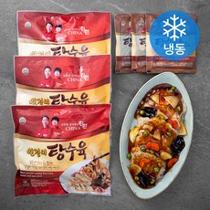 린찐 인절미 탕수육 300g x 3팩 + 소스 120g x 3팩 (냉동), 1.26kg, 1세트