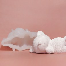 AngleThing 大狐狸睡累了狗矽膠模具, 單色