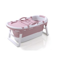 優質折疊式SPA浴缸 中型 1.2m, 粉色的, 1個