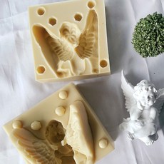 AngleThing 1格立體天使造型矽膠模具, 單色