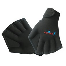 BLUE DIVE Hanmaeum Company 蹼狀浮潛手套, 黑色的