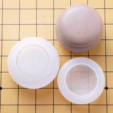 귀염통통 바둑알통 상하 2구 실리콘몰드 세트