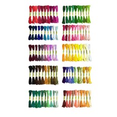 Loro法國刺繡線100色套組, 混色, 8m