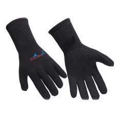 BLUE DIVE Hanmaeum Company 防滑浮潛手套 S, 黑色的