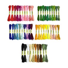 Loro法國刺繡線50色套組, 混色, 8m