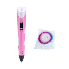 3D打印筆粉色+燈絲隨機出貨3p, 單品