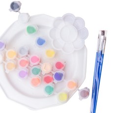 미니휴대용 수채화물감 키트 세트, 24색