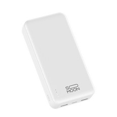 SOMOON 휴대용 대용량 보조배터리 20000mAh 5Pin C타입 하이브리드, SP-C200, 화이트