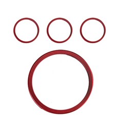 輪圈蓋安全環 紅色 4入, 1個