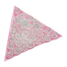 壓克力裂紋串珠 8mm 500g, 白色的, 1個