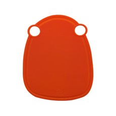 비엘라후스 플래티늄 실리콘 개구리 양면도마, 오렌지, 1개