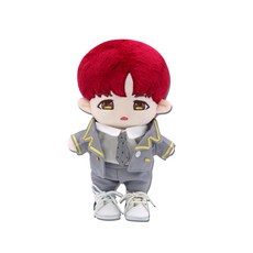 20cm娃娃用男款校服, 灰色