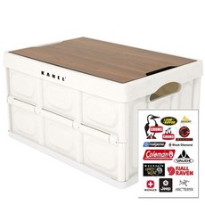 카넬 코코폴딩박스 캠핑 테이블 + 인티크 상판 + 스티커 CIT9, 크림 화이트(캠핑테이블)