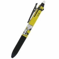 PILOT 百樂 史努比可擦三色超薄圓珠筆 0.5mm, 黑色的, 1個