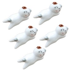 可愛動物筷架, 一隻貓, 5個