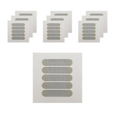 窗框排水孔纖維網貼 灰色 10入, 1個