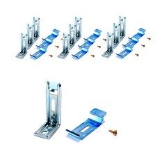 木製百葉窗角鐵 10p + 卡扣托架 10p + 螺絲 10p 套組, 混合色, 1套