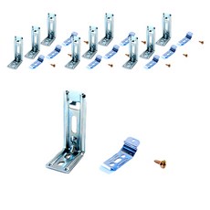 捲簾L型托架 10入 + 卡扣支架 10入 + 螺絲 10入 組 47mm, 混色, 1個