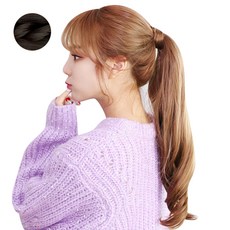 gowoonhair 綁髮馬尾假髮 Body S 波浪捲, 自然棕, 1個